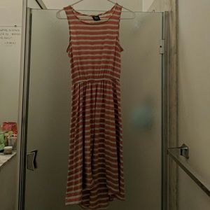 Salmon and White Sundress